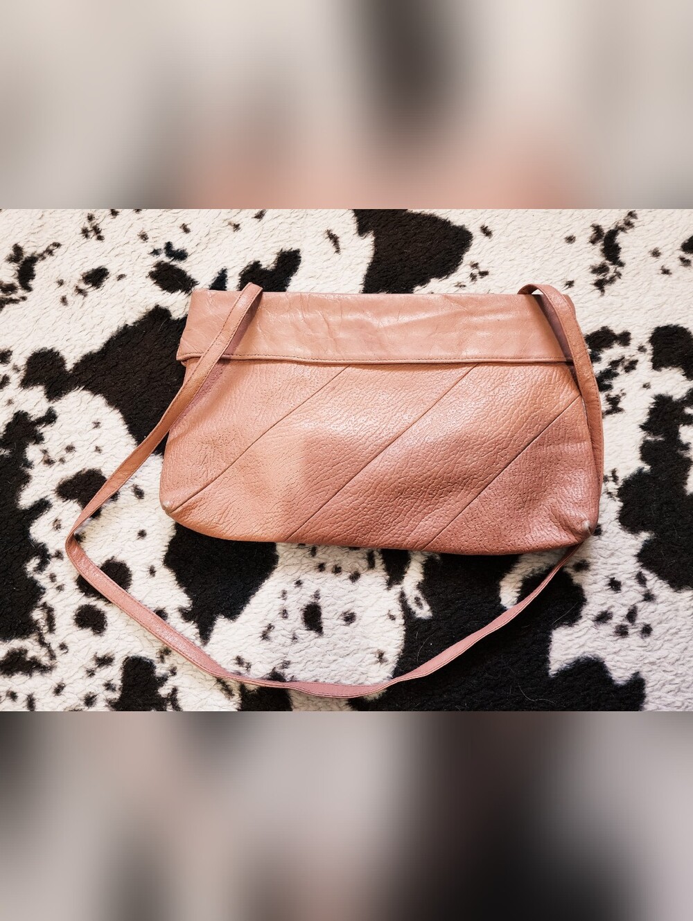 WOMEN'S 80'S CROSSBODY BAG - PEACH